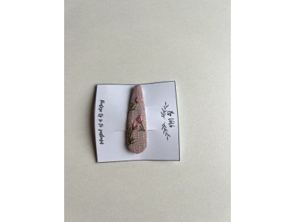 Ručně vyšívaná sponka - 6cm