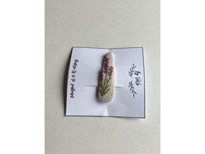 Ručně vyšívaná sponka - 5cm