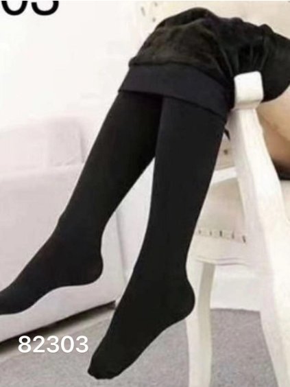 Silonky punčocháče dlouhé zateplené dámské (S/M ONE SIZE) ITALSKÁ MÓDA IMM23SC011B/DR (Velikost S/M/L, Barva Černá)