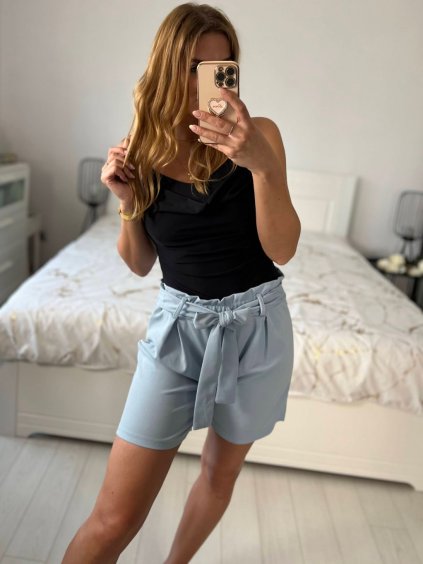 Kraťasy šortky letní dámské (S/M ONE SIZE) ITALSKÁ MÓDA IMD23353/DU (Velikost S/M/L, Barva modrá královská)