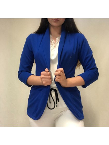 Sako tenké jarní dlouhý rukáv dámské (S/M ONE SIZE) ITALSKÁ MÓDA IMD21189/DR (Velikost S/M/L, Barva bílá)