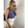 Tílko top letní icecool dámské (S/M ONE SIZE) ITALSKá MóDA IMM2282107/DR (Velikost S/M/L, Barva Černá)