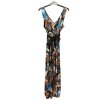 Šaty dlouhé na ramínka icecool s páskem květ  (S/M ONE SIZE) ITALSKá MóDA IMM22577/DR (Velikost S/M/L, Barva Černá)