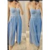 Overal elegantní dlouhý dámský (S/M ONE SIZE) ITALSKÁ MÓDA IMM2255978/DR (Velikost S/M/L, Barva Černá)