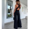 Overal dlouhý variabilní zavazovací bez rukávu dámský (S/M ONE SIZE) ITALSKÁ MÓDA IMWM221794 (Velikost S/M/L, Barva béžová)
