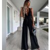 Overal dlouhý variabilní zavazovací bez rukávu dámský (S/M ONE SIZE) ITALSKÁ MÓDA IMWM221794 (Velikost S/M/L, Barva béžová)