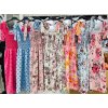 Šaty letní žabičkované na ramínka dámské (S/M ONE SIZE) ITALSKÁ MÓDA IMWA215609 (Velikost S/M/L, Barva modrá)
