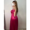 Šaty carmen dlouhé na ramínka elegantní saténové dámské (S/M ONE SIZE) ITALSKÁ MÓDA IMPBB22B22735/DR (Velikost S/M/L, Barva béžová)