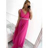 Šaty elegantní společenské na ramínka dámské (S/M ONE SIZE) ITALSKÁ MÓDA IMM22fs52571 (Velikost S/M/L, Barva Černá)