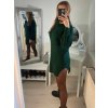 Šaty pletené oversize s rolákem dlouhý rukáv dámské (S/M/L ONE SIZE) ITALSKÁ MÓDA IMWGS223583 (Velikost S/M/L, Barva Černá)