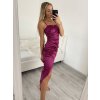 Šaty elegantní společenské na ramínka dámské (S/M ONE SIZE) ITALSKÁ MÓDA IMPSH2210078/DR (Velikost S/M/L, Barva béžová)