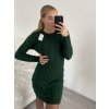 Šaty pletené dlouhý rukáv dámské (S/M ONE SIZE) ITALSKá MóDA IM422989/DR (Velikost S/M/L, Barva béžová)