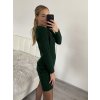 Šaty pletené dlouhý rukáv dámské (S/M ONE SIZE) ITALSKá MóDA IM422989/DR (Velikost S/M/L, Barva béžová)