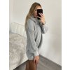 Šaty pletené svetr prodloužený rolák dámské (S/M/L ONE SIZE) ITALSKá MóDA IMC191354IMD/DR (Velikost M/L, Barva tmavě béžová)