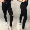 Kalhoty elastické styl jeans dlouhé dámské (25-31) gourd MA521GD6288-3Y/DR (Velikost 25, Barva Černá)