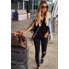 Kalhoty elastické styl jeans dlouhé dámské (25-31) gourd MA521GD6288-3Y/DR (Velikost 25, Barva Černá)
