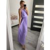 Šaty bez rukávu dlouhé letní dámské (S/M ONE SIZE) ITALSKÁ MÓDA IMWB22019/DR (Velikost M/L, Barva růžová)