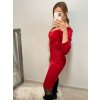 Šaty elegantní dlouhý rukáv dámské (S/M ONE SIZE) ITALSKÁ MÓDA IMWE223788/DR (Velikost S/M/L, Barva Černá)