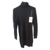 Šaty úpletové s rolákem s kašmírem dlouhý rukáv dámské (S/M ONE SIZE) EBELIEVE MA722S-3120/DR/DU (Velikost S/M/L, Barva béžová)