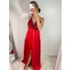 Šaty dlouhé elegantní s flitry na ramínka dámské (S/M ONE SIZE) ITALSKÁ MÓDA IMWD223775/UL (Velikost S/M/L, Barva Černá)