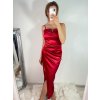 Šaty dlouhé elegantní společenské plesové na ramínka dámské (S/M ONE SIZE) ITALSKá MóDA IM322500/DU (Velikost S/M/L, Barva červená)