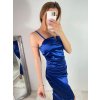 Šaty dlouhé elegantní společenské plesové na ramínka dámské (S/M ONE SIZE) ITALSKá MóDA IM322500/DU (Velikost S/M/L, Barva červená)