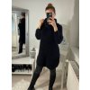 Šaty pletené s rolákem dlouhý rukáv dámské (S/M ONE SIZE) ITALSKÁ MÓDA IMM22UN22172/DR (Velikost S/M/L, Barva bílá)