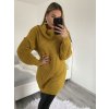 Šaty pletené oversize s rolákem dlouhý rukáv dámské (S/M/L ONE SIZE) ITALSKÁ MÓDA IMPLI228123/DR (Velikost M/L, Barva bílá)
