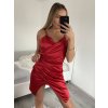 Šaty elegantní společenské na ramínka dámské (S/M ONE SIZE) ITALSKá MóDA IM4221088/DU (Velikost S/M/L, Barva Černá)