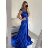 Šaty elegantní společenské plesové carmen dámské (L/XL/2XL ONE SIZE) ITALSKÁ MÓDA IMPSH2250039/DU (Velikost XL/2XL, Barva modrá královská)