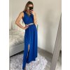 Šaty dlouhé elegantní společenské plesové na ramínka dámské (S/M ONE SIZE) ITALSKá MóDA IM3226339/DU (Velikost S/M/L, Barva bílá)