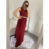 Šaty dlouhé elegantní společenské plesové na ramínka dámské (S/M ONE SIZE) ITALSKá MóDA IM3226339/DU (Velikost S/M/L, Barva bílá)