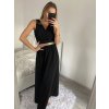 Šaty dlouhé elegantní společenské plesové na ramínka dámské (S/M ONE SIZE) ITALSKá MóDA IM3226339/DU (Velikost S/M/L, Barva bílá)