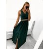 Šaty dlouhé elegantní společenské plesové na ramínka dámské (S/M ONE SIZE) ITALSKá MóDA IM3226339/DU (Velikost S/M/L, Barva bílá)