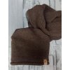 Čepice nákrčník souprava zimní dámská (ONE SIZE) POLSKÁ VÝROBA PV820056/DR (Velikost ONE SIZE, Barva béžová)