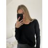 Svetr úpletový dlouhý rukáv dámský (L/XL ONE SIZE) ITALSKá MóDA IMM22Fd5816/DU (Velikost L/XL, Barva béžová)