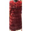 Vesta kožíšek dlouhá dámská (S/M, L/XL) ITALSKÁ MÓDA ORC20ML-2078-3/DR (Velikost S/M/L, Barva tmavě béžová)