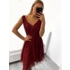 Šaty společenské elegantní dámské (S/M ONE SIZE) ITALSKá MODA IMS23RIMINNI/DU (Velikost S/M/L, Barva Černá)