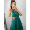 Šaty elegantní společenské na ramínka dámské (S/M ONE SIZE) ITALSKÁ MÓDA IMPSH23C666/DU (Velikost S/M/L, Barva červená)
