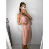 Šaty elegantní na ramínka dámské (S/M ONE SIZE) ITALSKÁ MÓDA IMPSH23658C/DU (Velikost S/M/L, Barva růžová starorůžová)