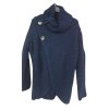 Svetr pletený s knoflíky dámský (S/M/L ONE SIZE) ITALSKÁ MÓDA IMD22963/DUR (Velikost S/M/L, Barva tmavě modrá)