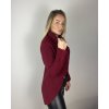 Svetr pletený s knoflíky dámský (S/M/L ONE SIZE) ITALSKÁ MÓDA IMD22963/DUR (Velikost S/M/L, Barva tmavě modrá)