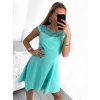 Šaty elegantní letní s krajkou bez rukávu dámské (S/M ONE SIZE) ITALSKÁ MÓDA IM923050/DU (Velikost S/M/L, Barva Černá)