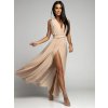 Šaty letní dlouhé na ramínka variabilní zavazování dámské (S/M/L/XL ONE SIZE) ITALSKÁ MÓDA IMM223000HG/DR (Velikost S/M/L, Barva růžová baby)