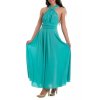 Šaty letní dlouhé na ramínka variabilní zavazování dámské (S/M/L/XL ONE SIZE) ITALSKÁ MÓDA IMM223000HG/DR (Velikost S/M/L, Barva růžová baby)