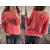 Svetr tenký dlouhý rukáv dámský (S/M ONE SIZE) ITALSKÁ MÓDA IMM22NM1236/DU (Velikost S/M/L, Barva Černá)
