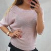 Svetr tenký dlouhý rukáv dámský (S/M ONE SIZE) ITALSKÁ MÓDA IMM22NM1236/DU (Velikost S/M/L, Barva Černá)
