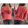 Svetr tenký dlouhý rukáv dámský (S/M ONE SIZE) ITALSKÁ MÓDA IMM22NM1236/DU (Velikost S/M/L, Barva Černá)