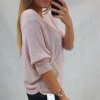 Svetr tenký dlouhý rukáv dámský (S/M ONE SIZE) ITALSKÁ MÓDA IMM22NM1236/DU (Velikost S/M/L, Barva Černá)