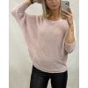 Svetr tenký dlouhý rukáv dámský (S/M ONE SIZE) ITALSKÁ MÓDA IMM22NM1236/DU (Velikost S/M/L, Barva Černá)